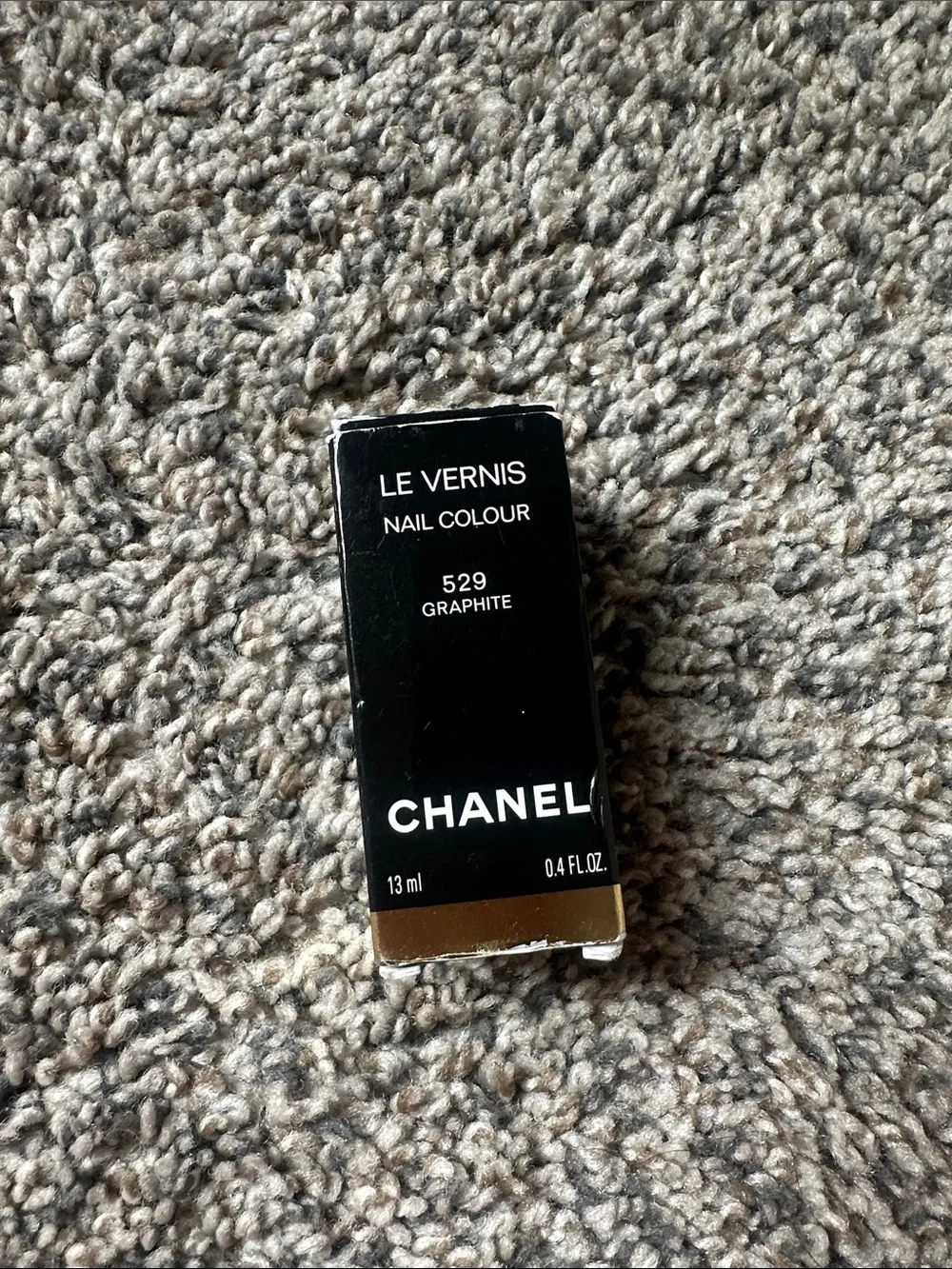 Chanel nail pol Vernis Graphite 529 Rare ltd